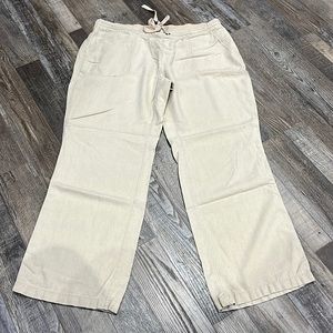 Pen Se linen khaki pants